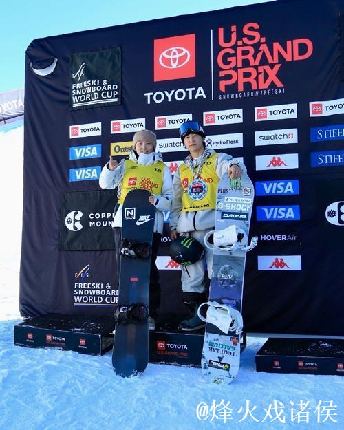 蔡雪桐获得U型场地世界杯单板滑雪第三名